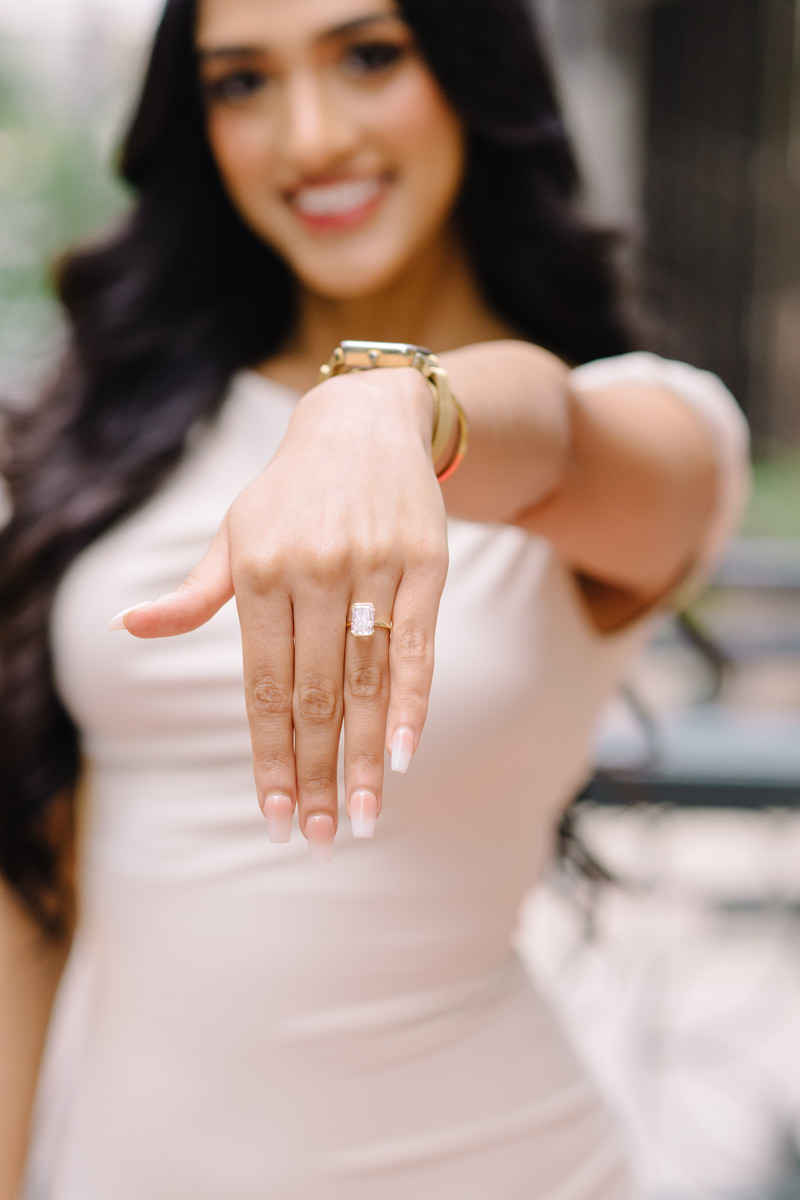 Downtown houston bar engagement proposal skyline best houston photographer