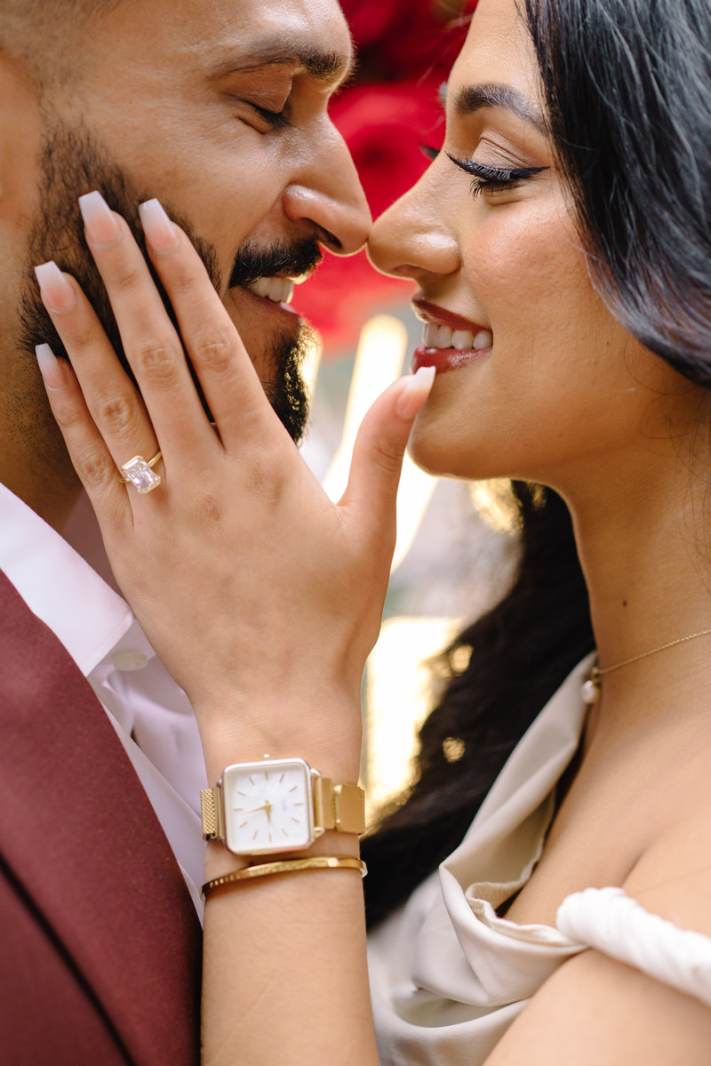 Downtown houston bar engagement proposal skyline best houston photographer