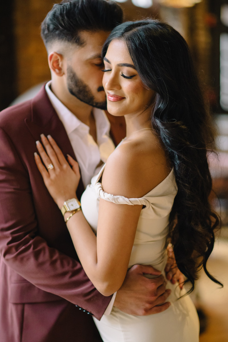 Downtown houston bar engagement proposal skyline best houston photographer