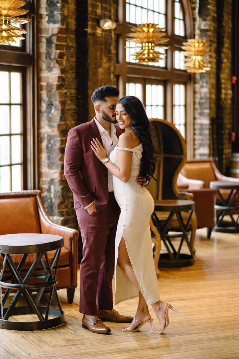 Downtown houston bar engagement proposal skyline best houston photographer