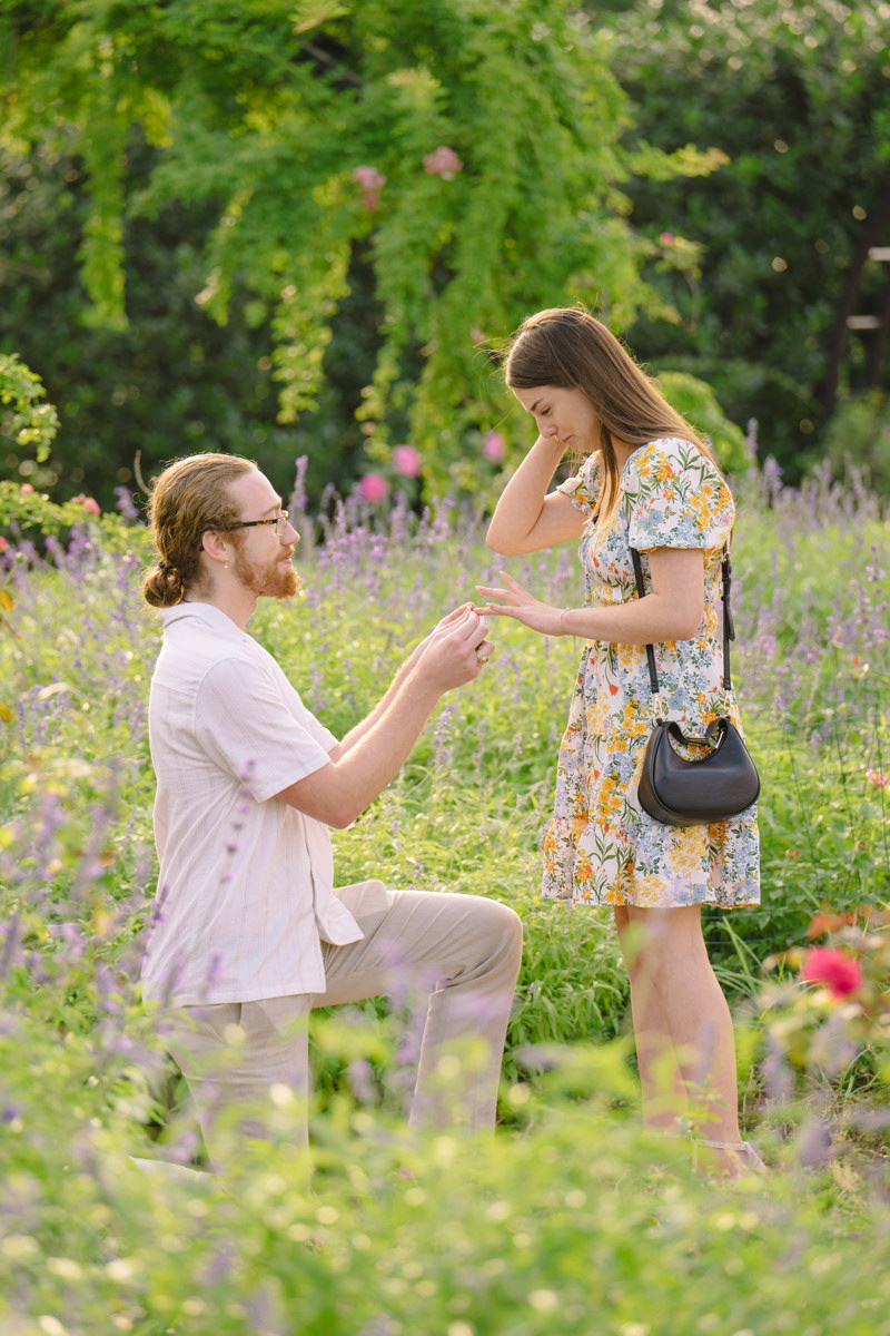 Engagement proposal at centennial gardens hermann park best houston proposal photographer