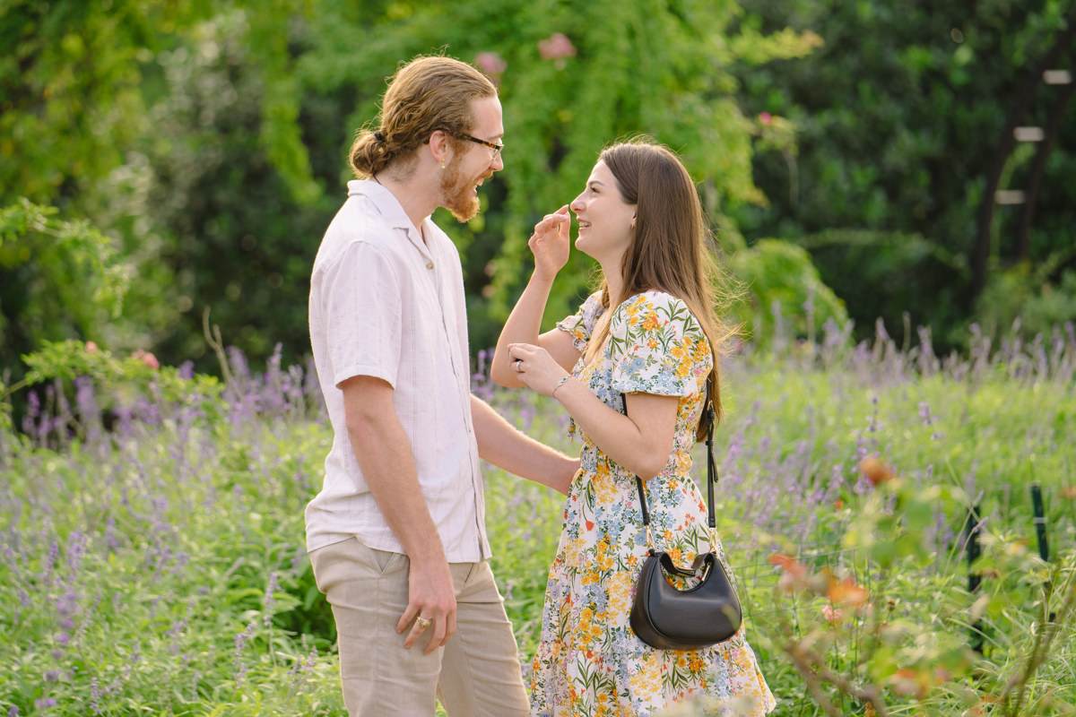 Engagement proposal at centennial gardens hermann park best houston proposal photographer