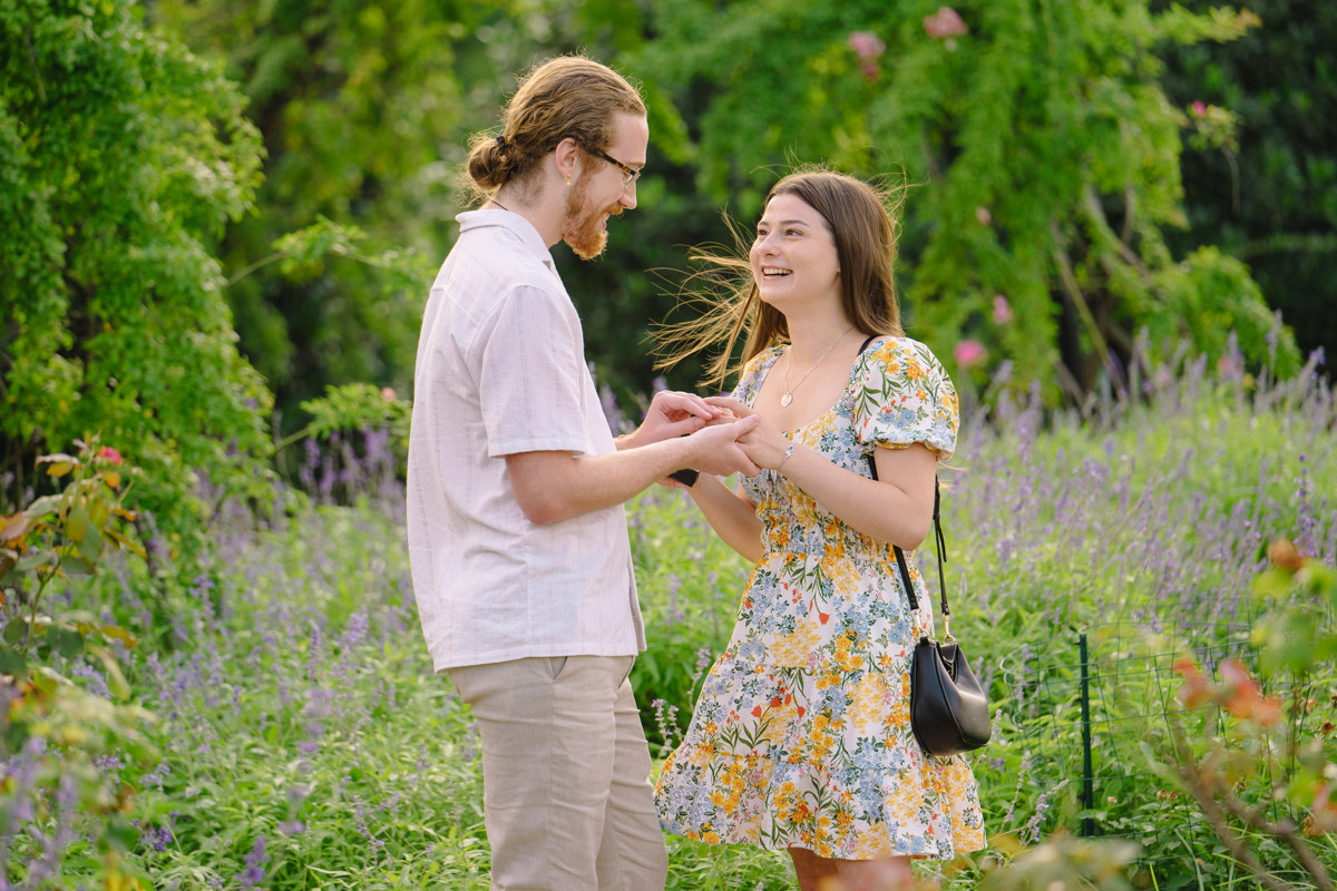 Engagement proposal at centennial gardens hermann park best houston proposal photographer