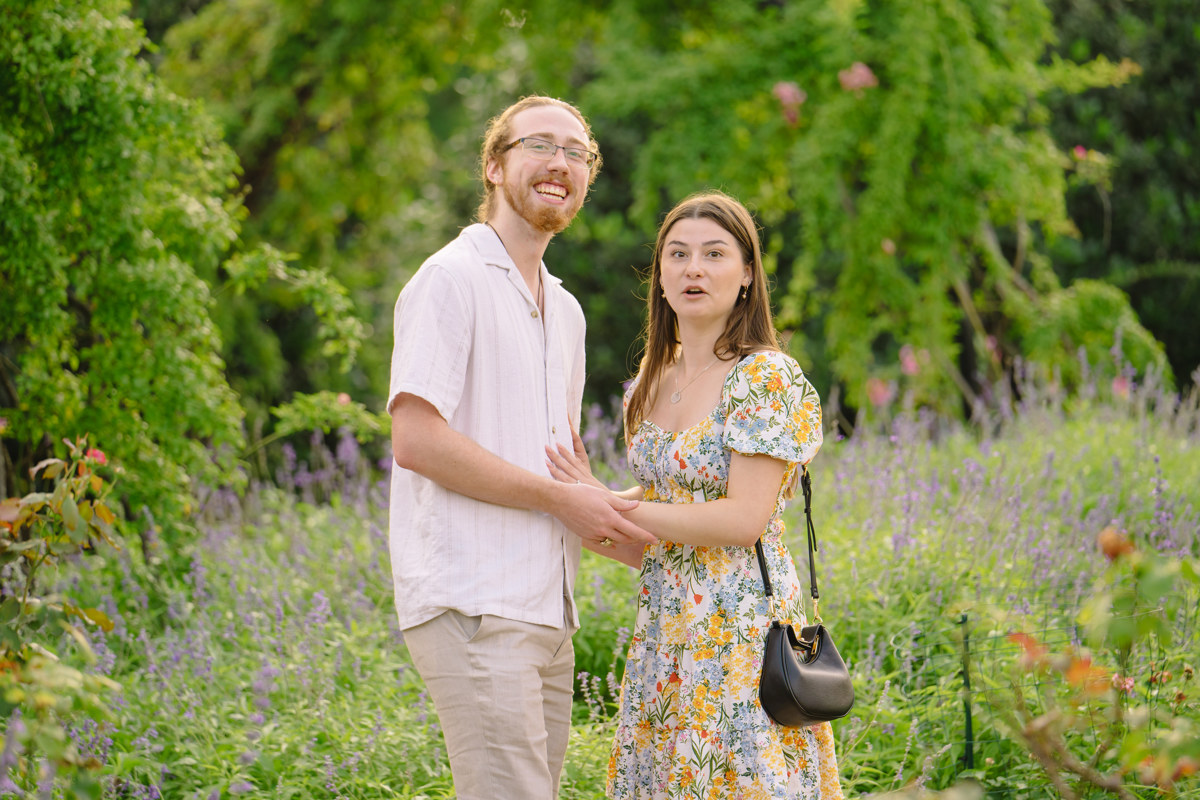 Engagement proposal at centennial gardens hermann park best houston proposal photographer