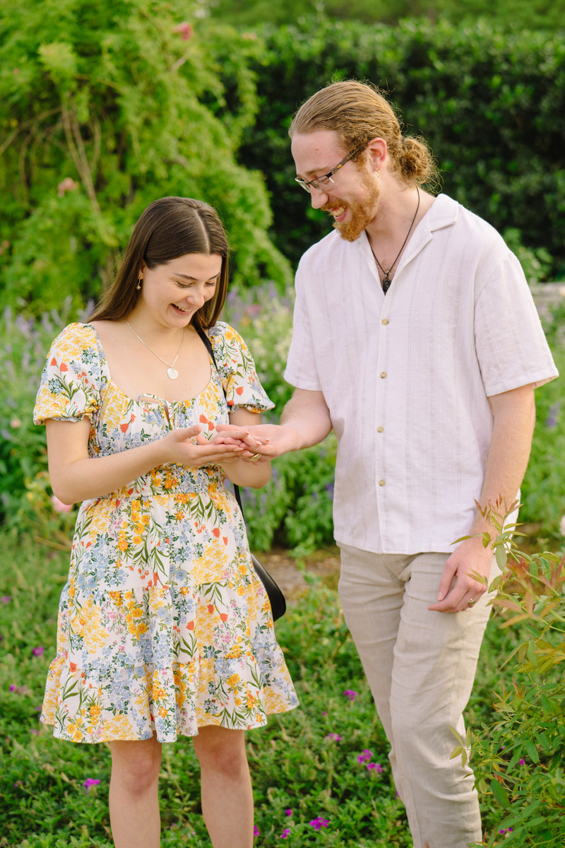 Engagement proposal at centennial gardens hermann park best houston proposal photographer