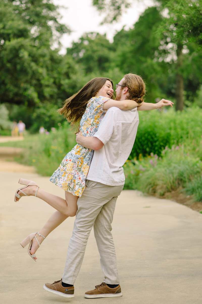 Engagement proposal at centennial gardens hermann park best houston proposal photographer