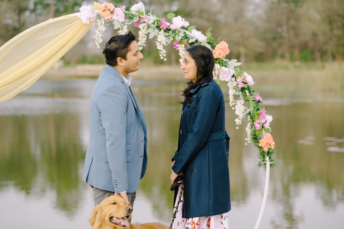 Engagement proposal at eastern glades memorial park best houston proposal photographer
