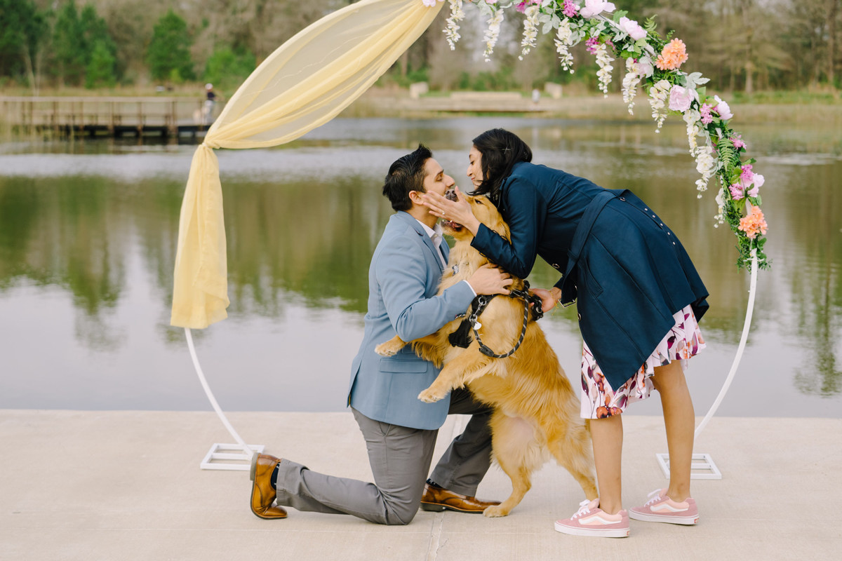 Engagement proposal at eastern glades memorial park best houston proposal photographer