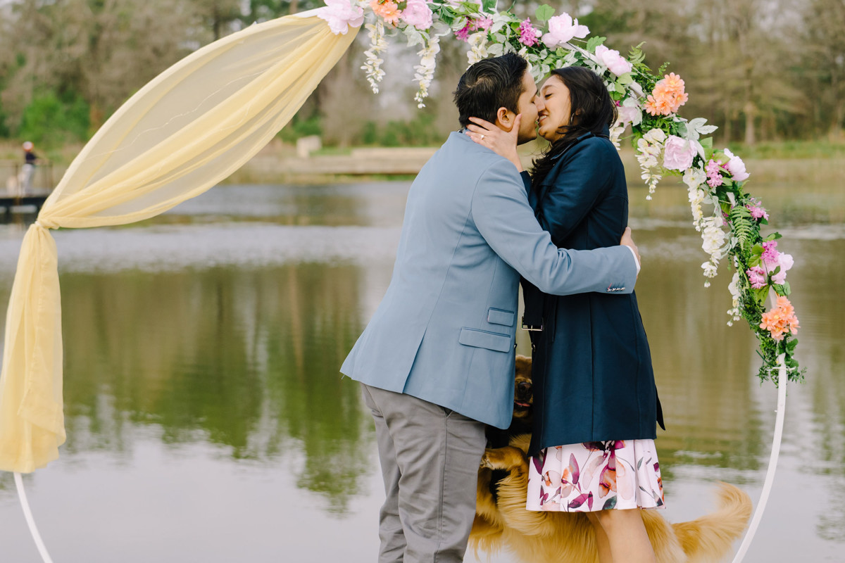 Engagement proposal at eastern glades memorial park best houston proposal photographer