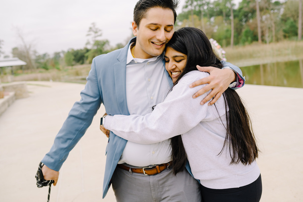 Engagement proposal at eastern glades memorial park best houston proposal photographer
