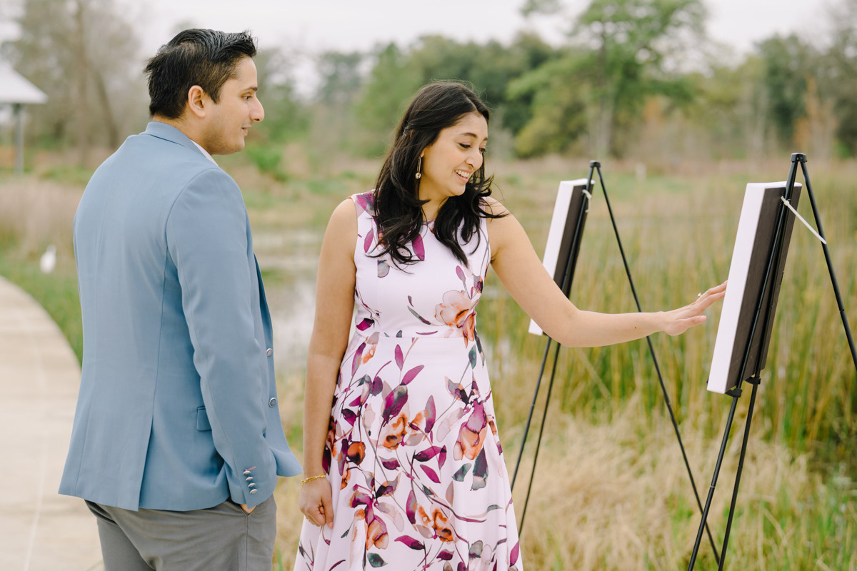 Engagement proposal at eastern glades memorial park best houston proposal photographer