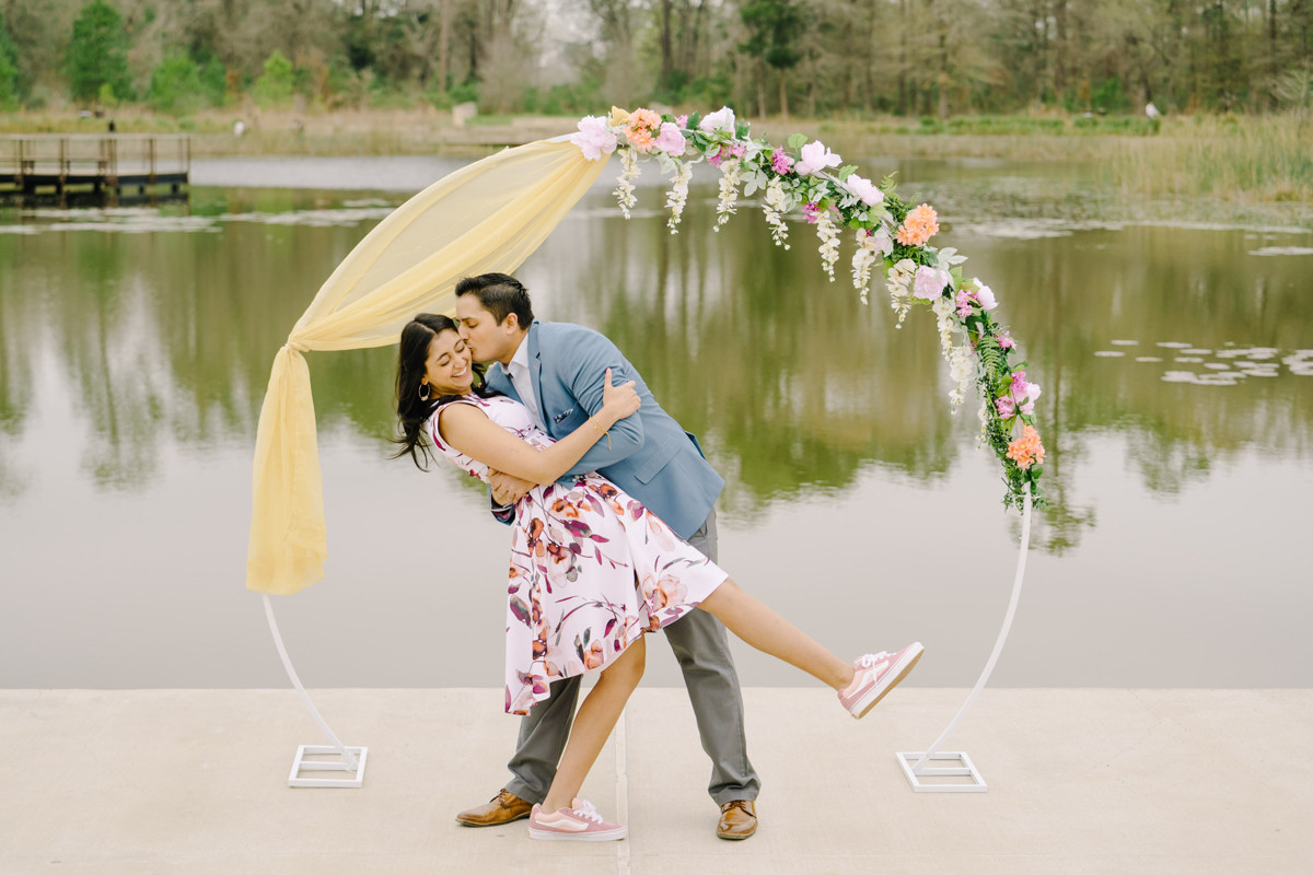 Engagement proposal at eastern glades memorial park best houston proposal photographer