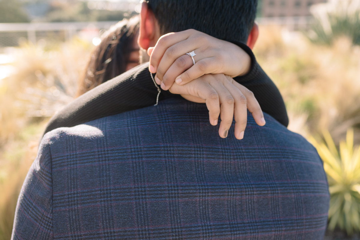 Post Houston HTX building sky garden rooftop garden engagement proposal location best houston photographer