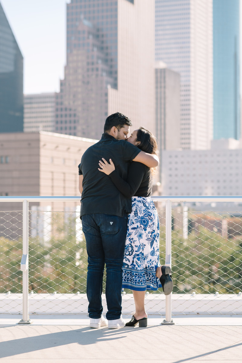 Post Houston HTX building sky garden rooftop garden engagement proposal location best houston photographer