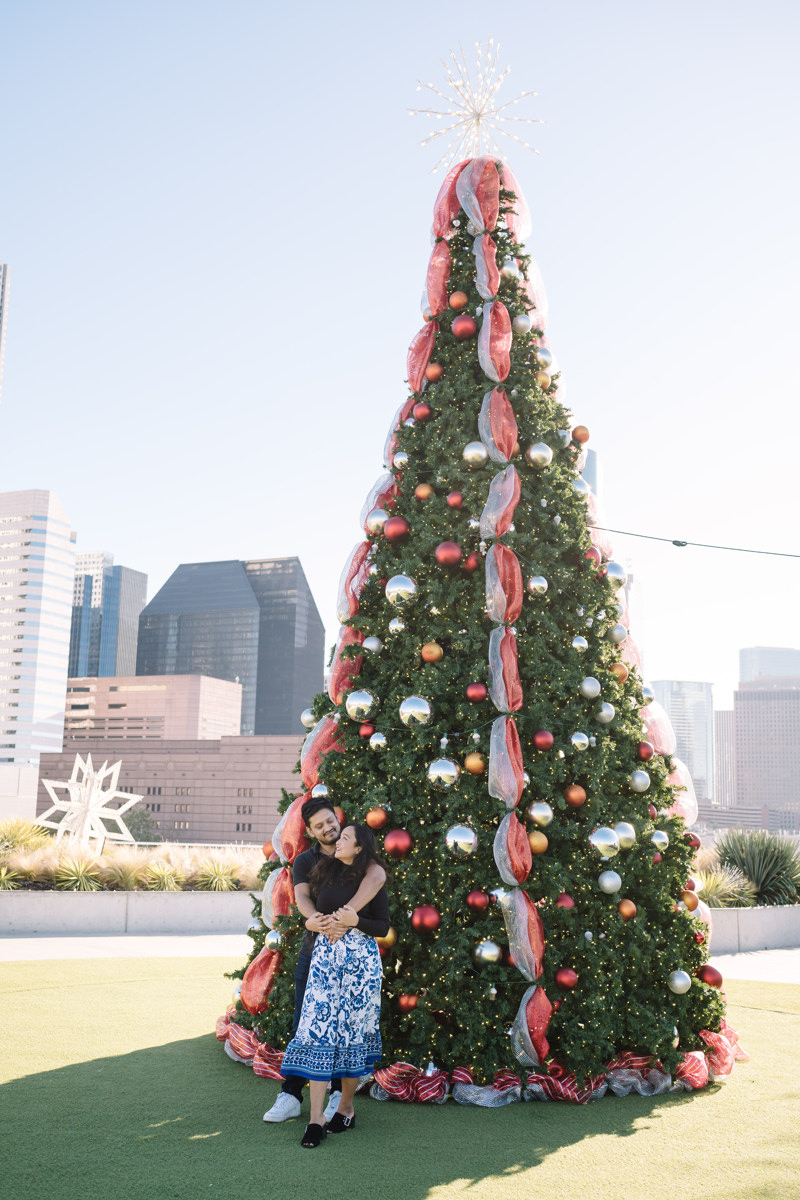 Post Houston HTX building sky garden rooftop garden engagement proposal location best houston photographer