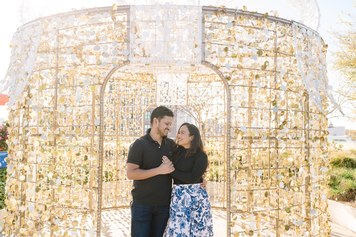 Post Houston HTX building sky garden rooftop garden engagement proposal location best houston photographer