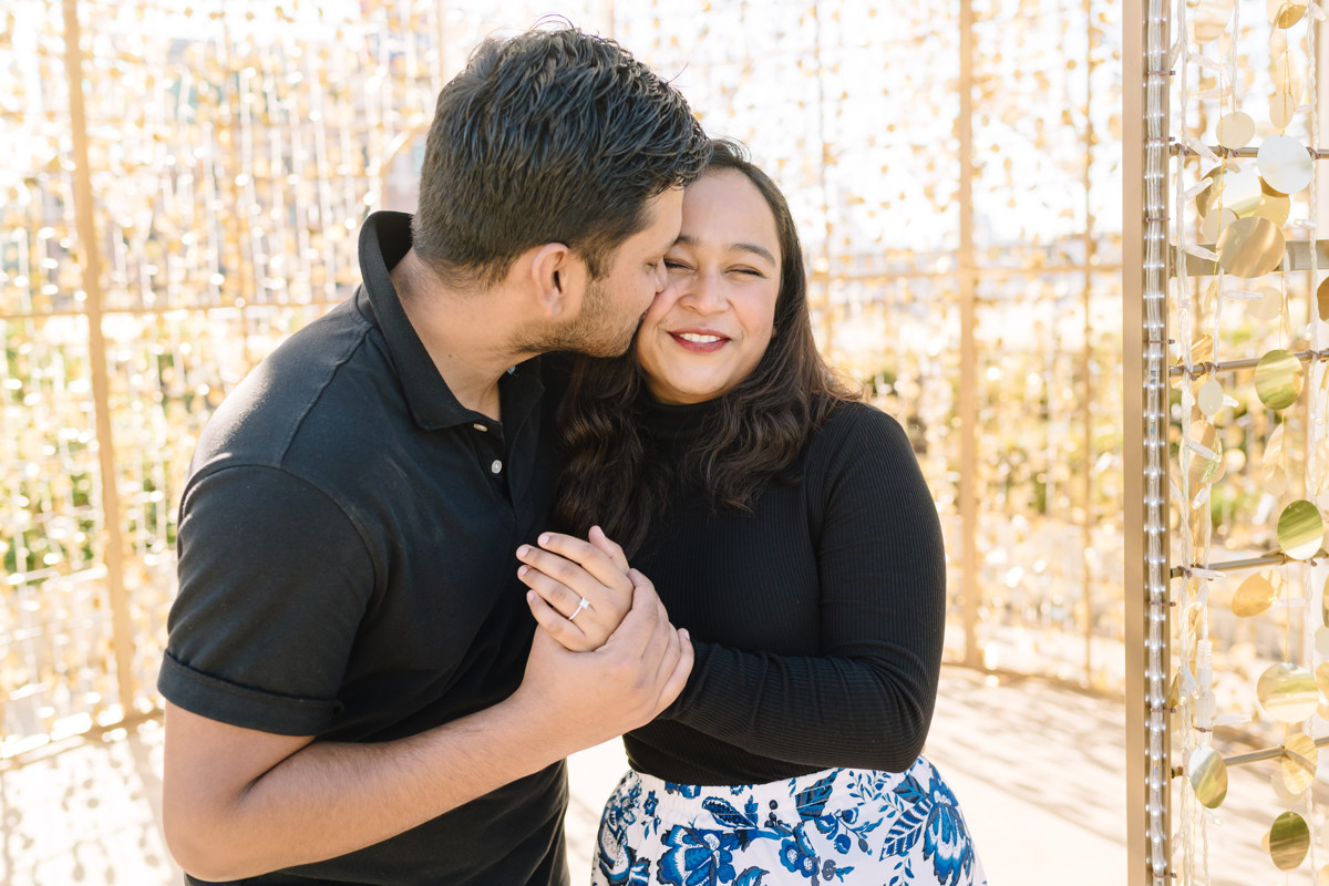 Post Houston HTX building sky garden rooftop garden engagement proposal location best houston photographer