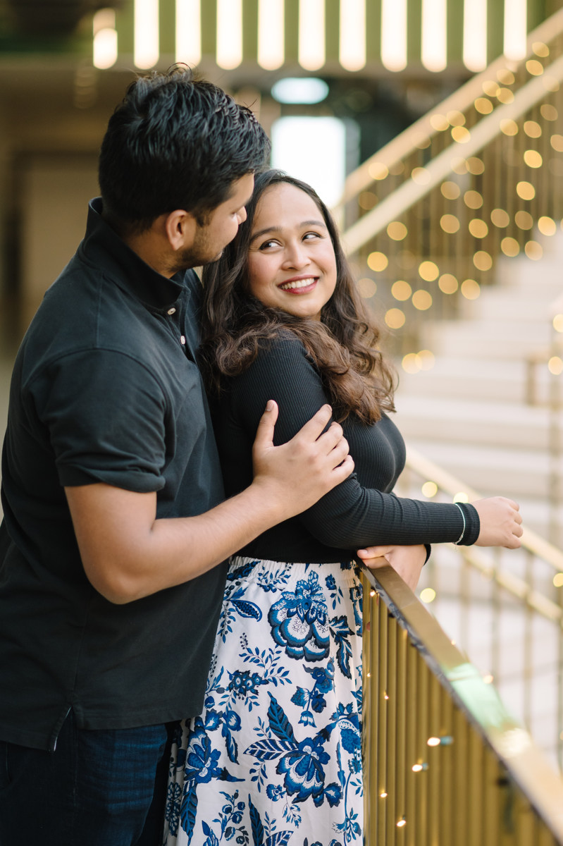 Post Houston HTX building sky garden rooftop garden engagement proposal location best houston photographer