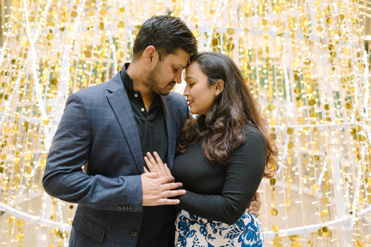 Post Houston HTX building sky garden rooftop garden engagement proposal location best houston photographer