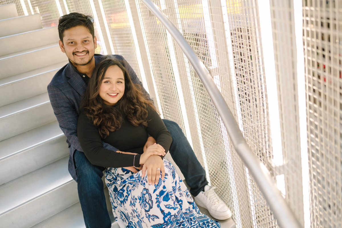 Post Houston HTX building sky garden rooftop garden engagement proposal location best houston photographer