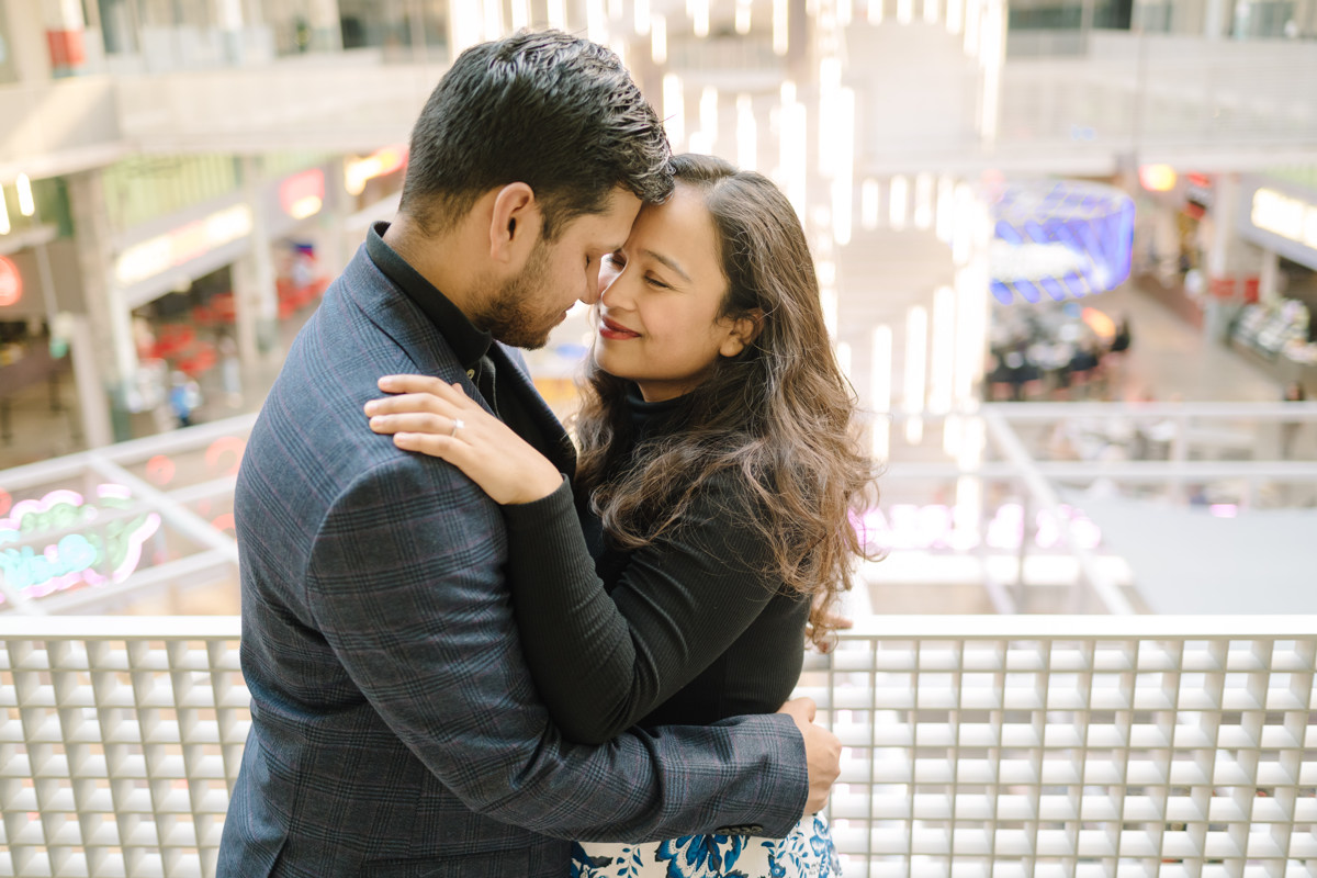 Post Houston HTX building sky garden rooftop garden engagement proposal location best houston photographer