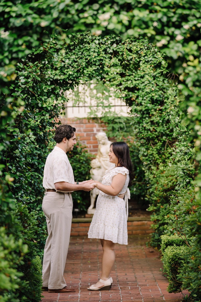 River oaks garden club engagement proposal location best houston photographer