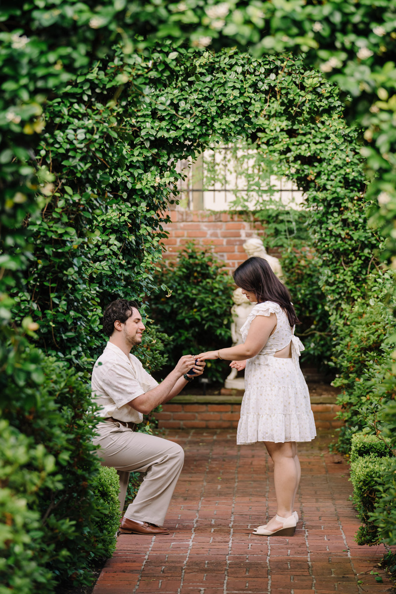 River oaks garden club engagement proposal location best houston photographer