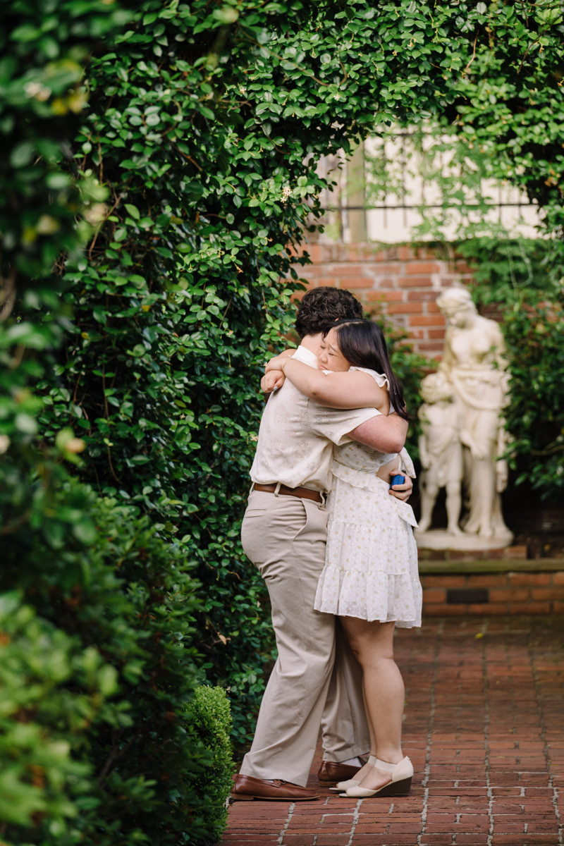River oaks garden club engagement proposal location best houston photographer