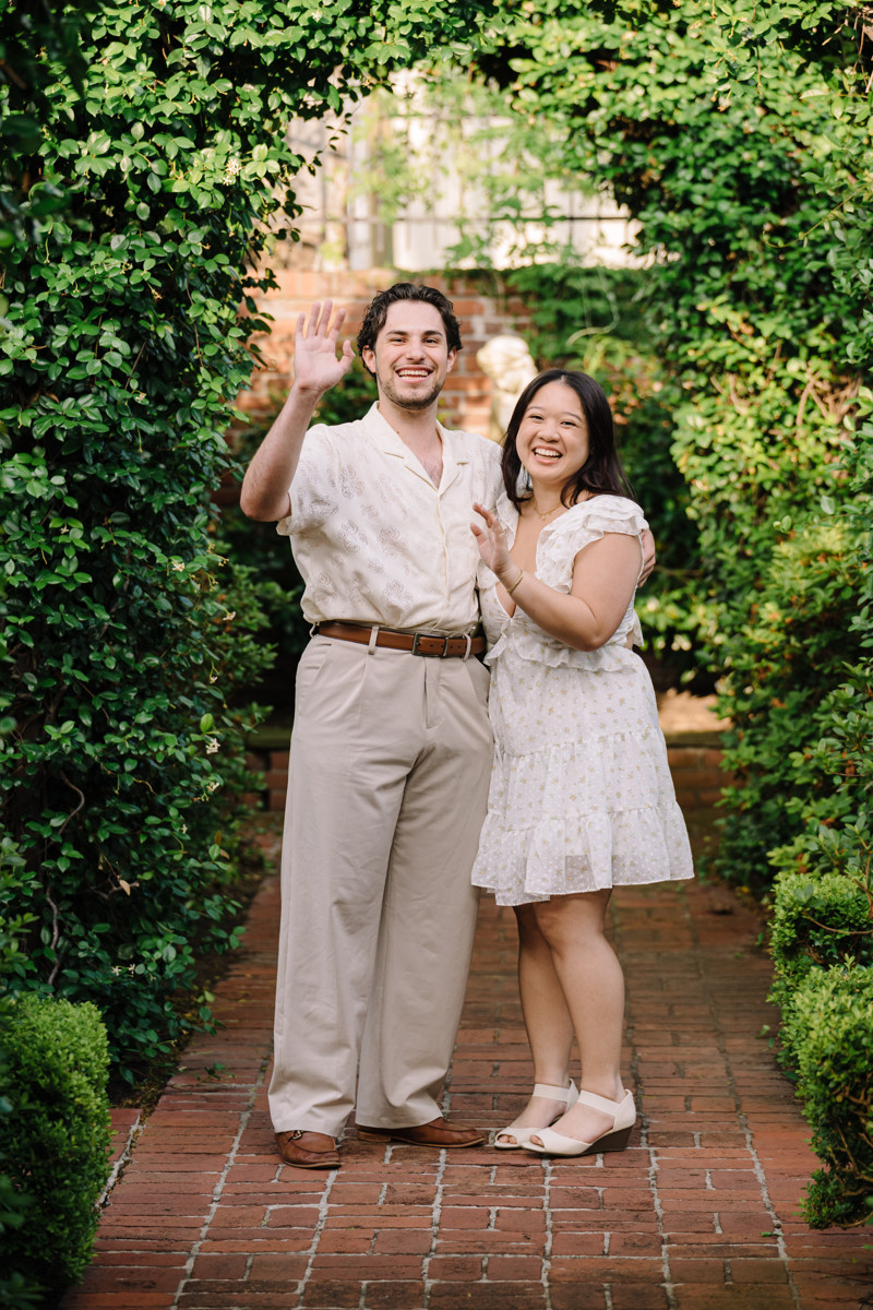 River oaks garden club engagement proposal location best houston photographer