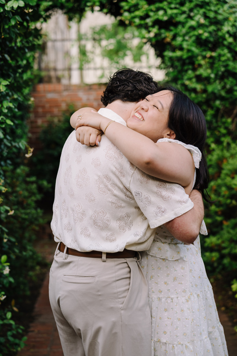 River oaks garden club engagement proposal location best houston photographer