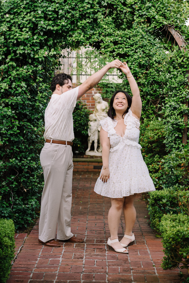 River oaks garden club engagement proposal location best houston photographer