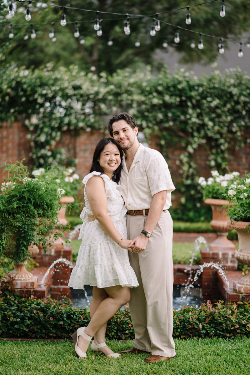 River oaks garden club engagement proposal location best houston photographer