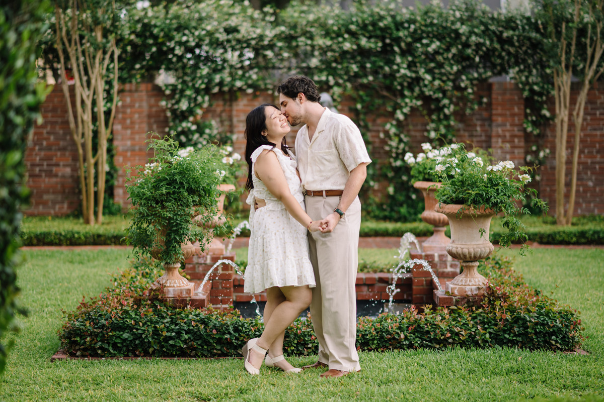 River oaks garden club engagement proposal location best houston photographer
