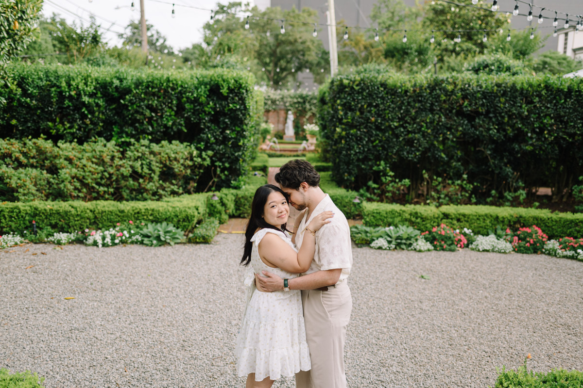 River oaks garden club engagement proposal location best houston photographer