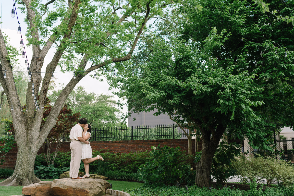 River oaks garden club engagement proposal location best houston photographer