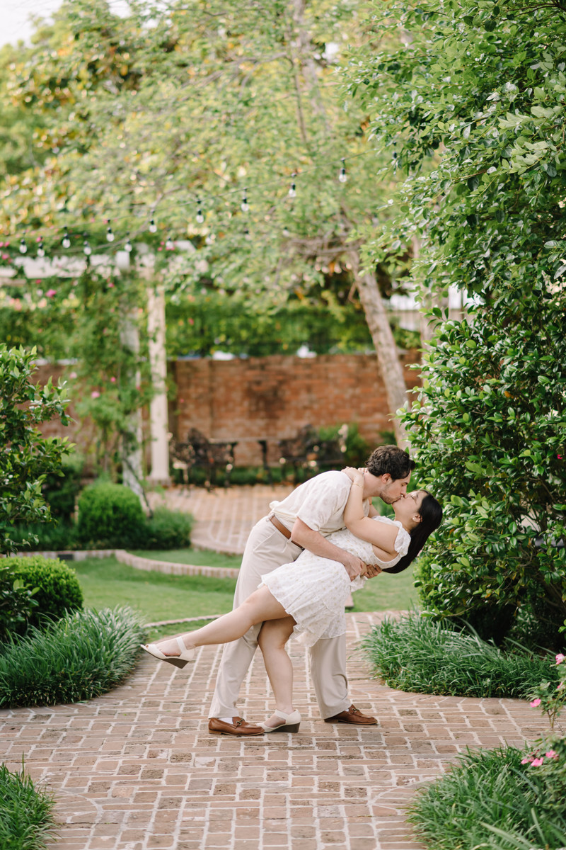 River oaks garden club engagement proposal location best houston photographer