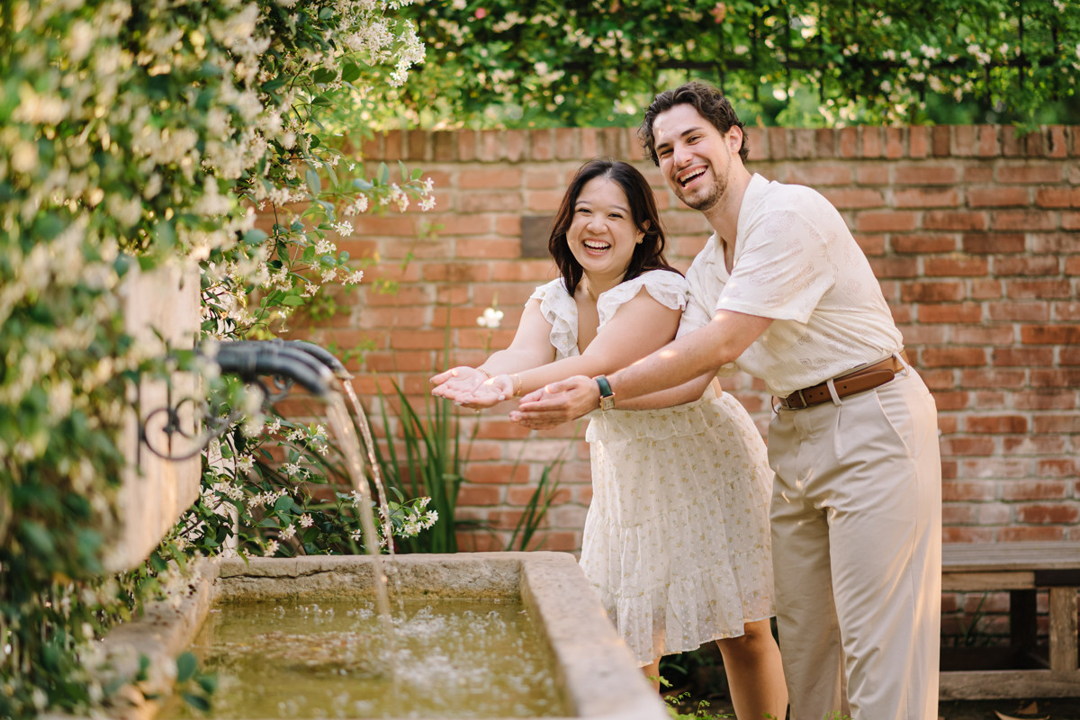 River oaks garden club engagement proposal location best houston photographer