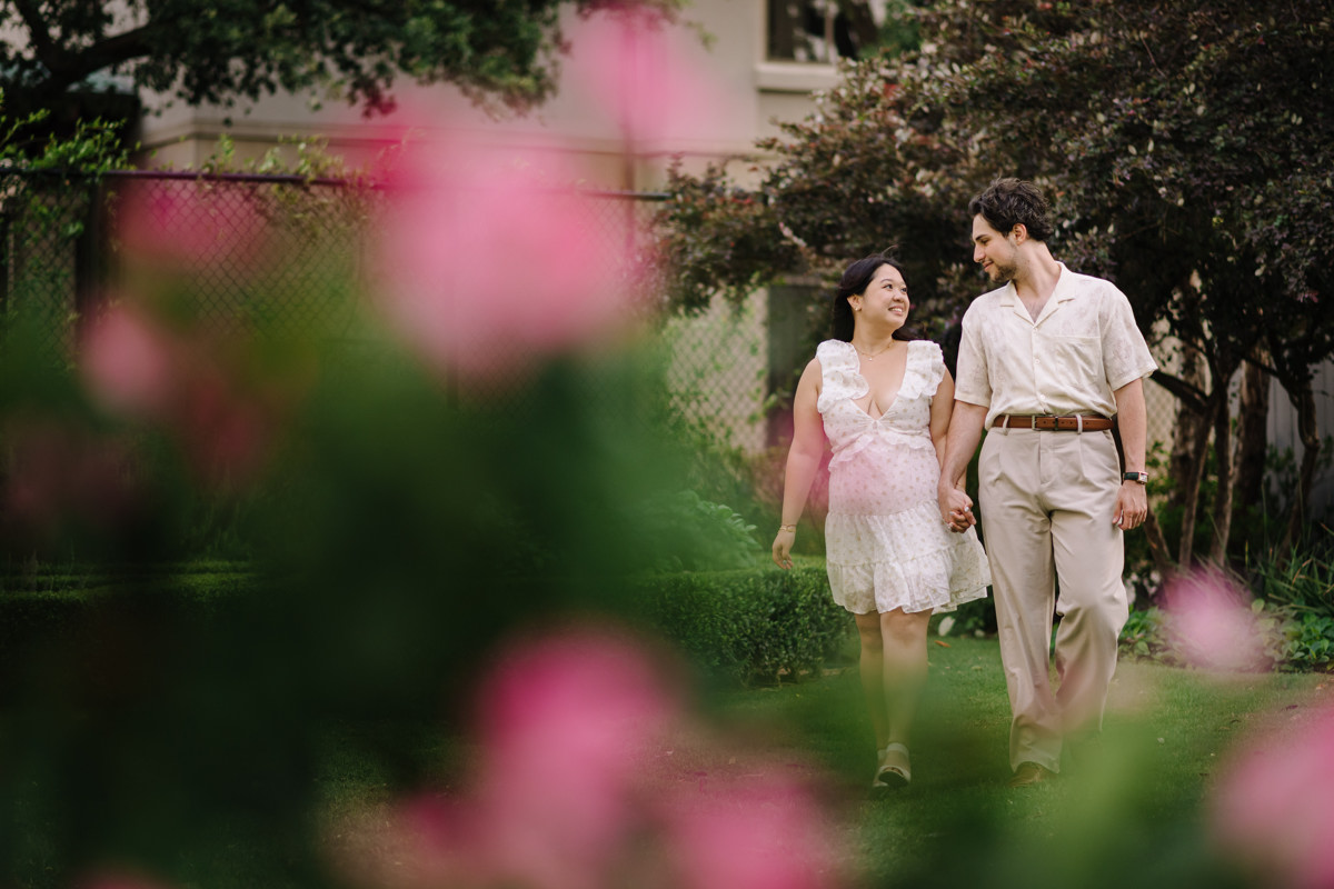 River oaks garden club engagement proposal location best houston photographer