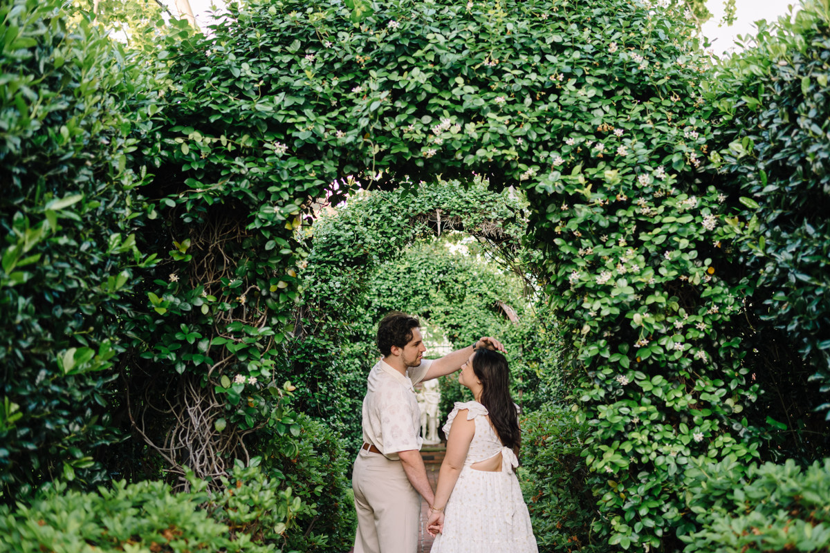 River oaks garden club engagement proposal location best houston photographer