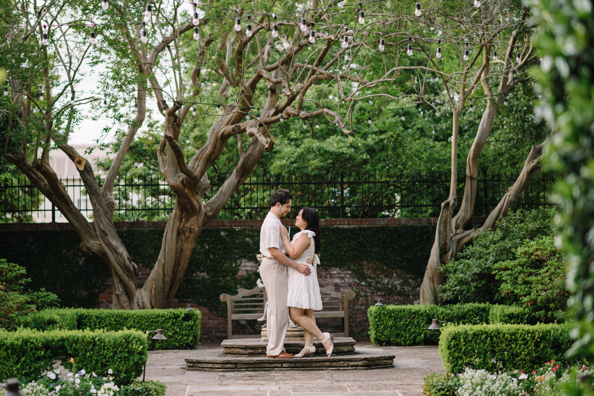 River oaks garden club engagement proposal location best houston photographer