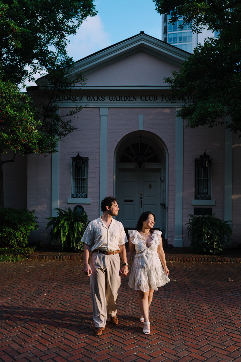 River oaks garden club engagement proposal location best houston photographer