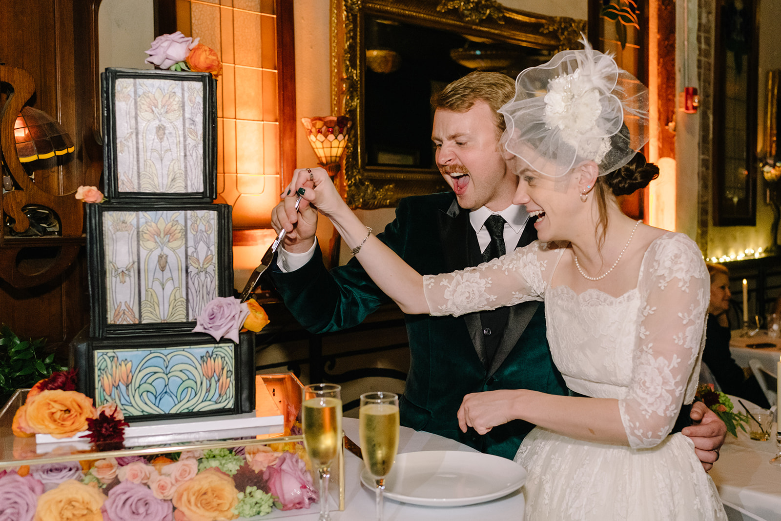 nouveau antique art venue micro wedding best houston wedding photographer